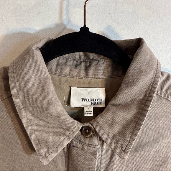 WILFRED FREE Sz 4 Boiler Suit Cotton Lyocel Linen Jumpsuit withh Pockets Buttons - Picture 3 of 10